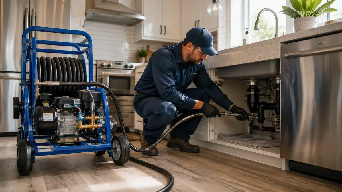 Kitchen Drain Hydro Jetting in Sanger