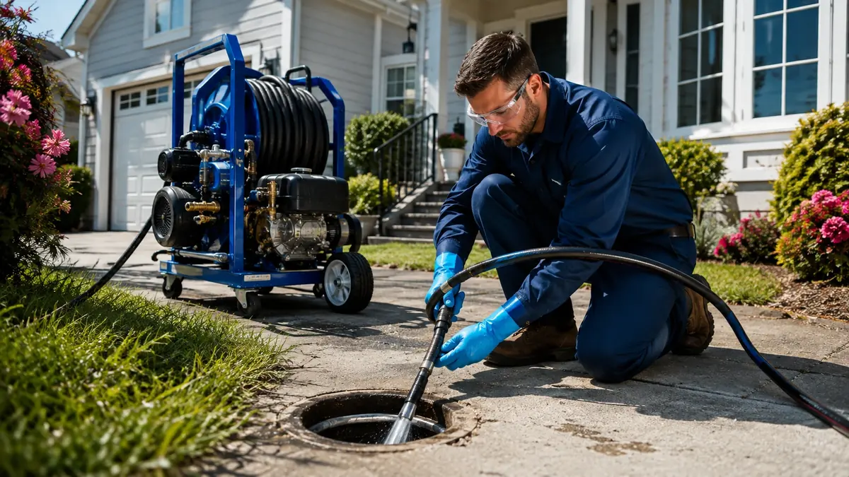 Residential Hydro Jet Drain Cleaning in Sanger