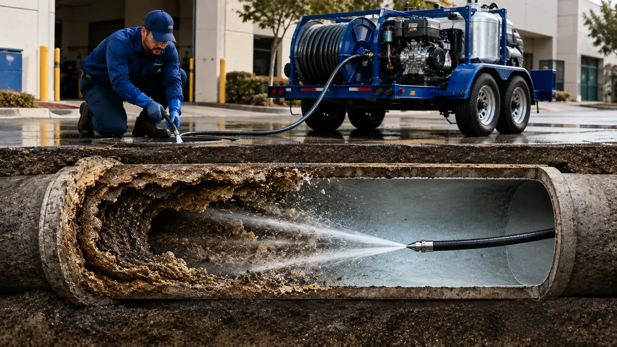Sewer Pipe Descaling in Sanger